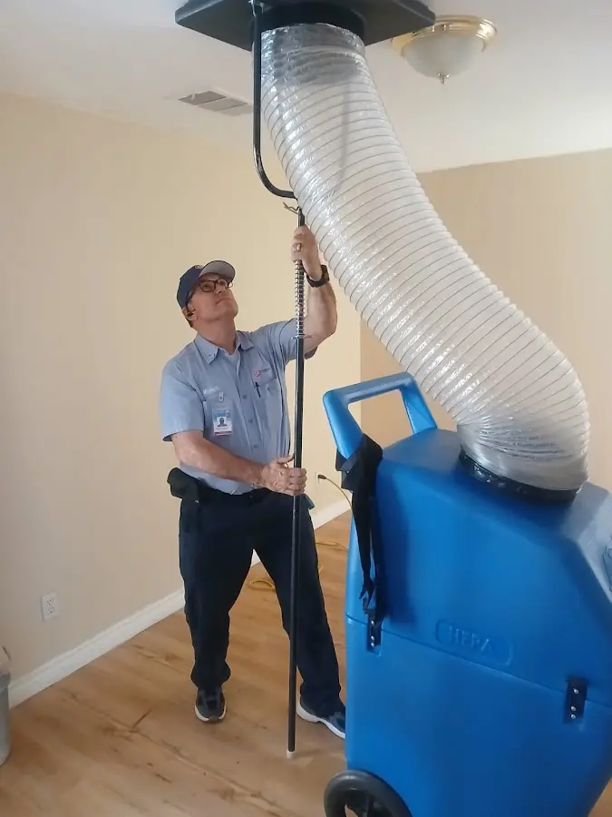 HVAC Installation technician using HEPA equipment in Cottonwood